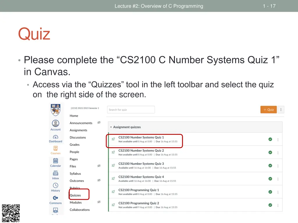 lecture 2 overview of c programming
