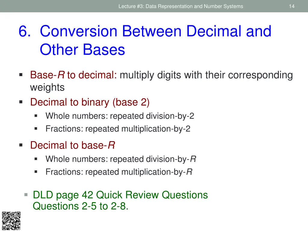 lecture 3 data representation and number systems 11