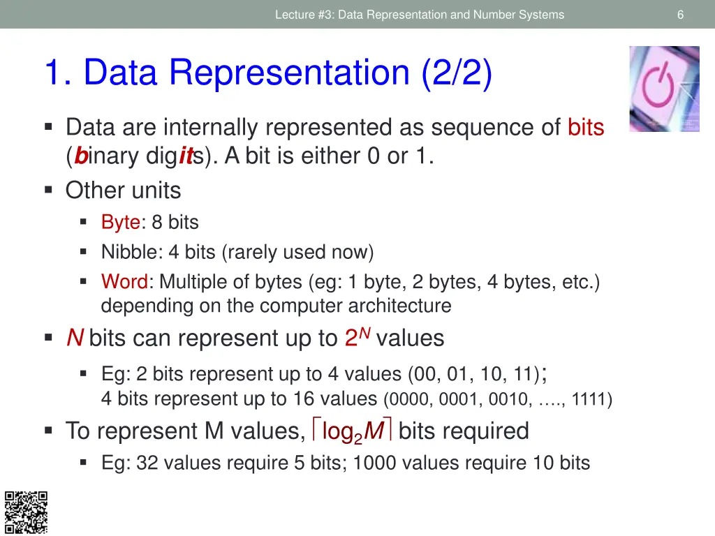 lecture 3 data representation and number systems 3