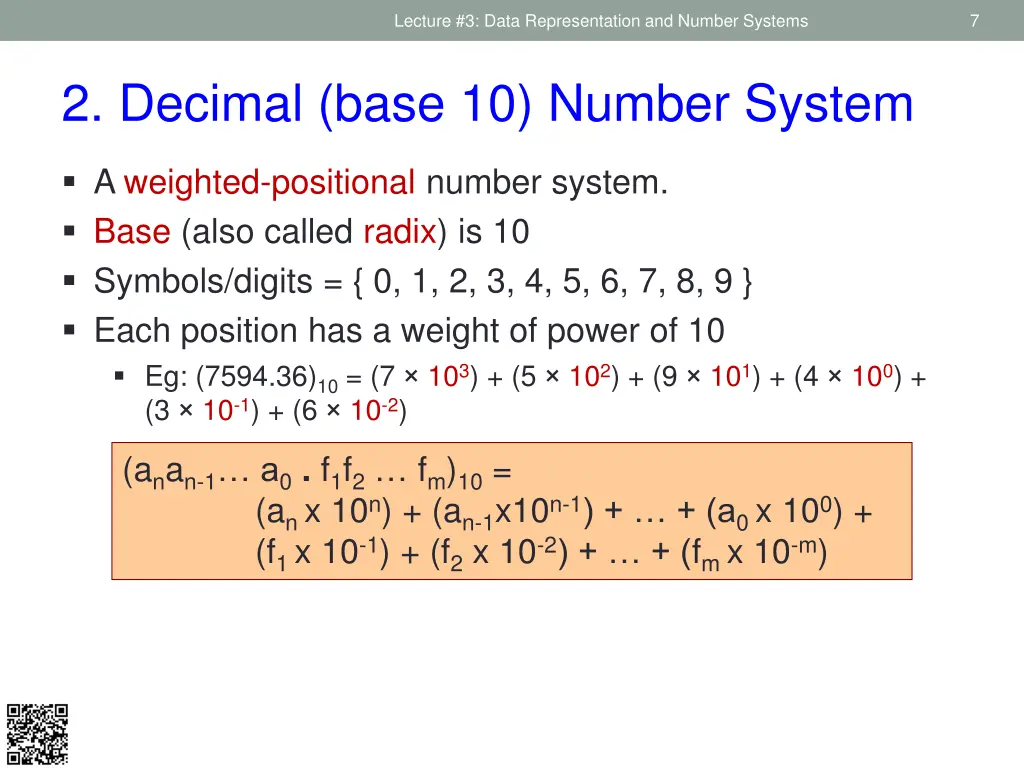 lecture 3 data representation and number systems 4