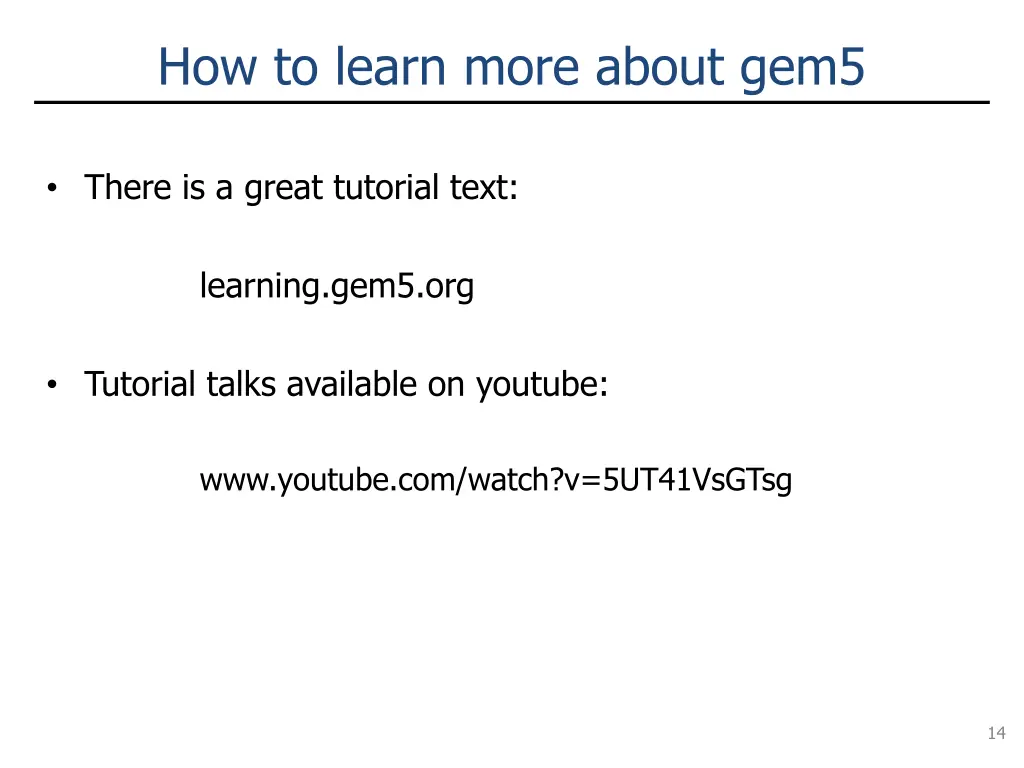 how to learn more about gem5