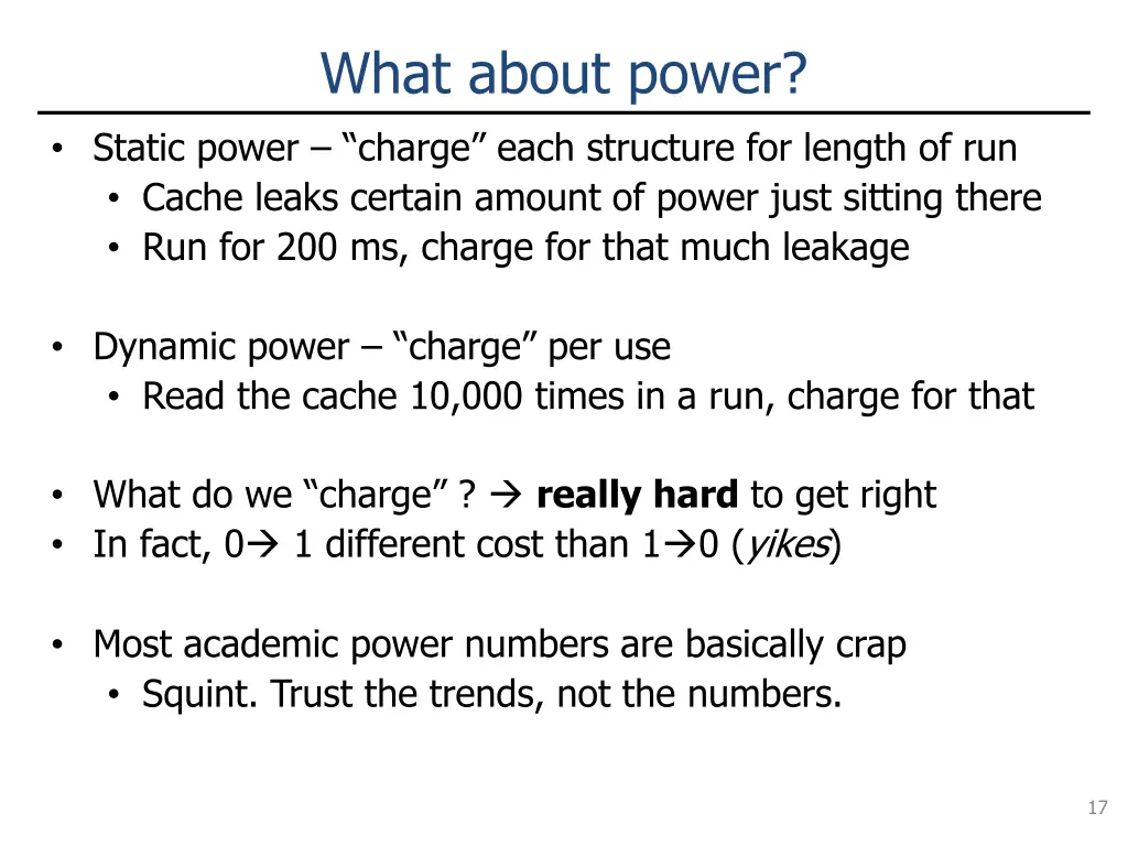 what about power
