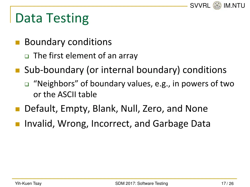 svvrl @ im ntu 16