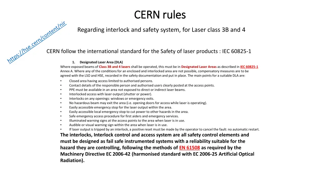 cern cern r rules