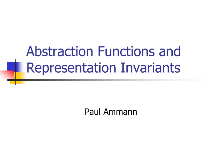 abstraction functions and representation