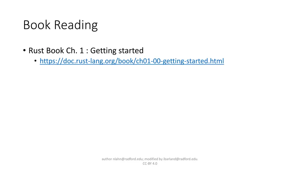 book reading