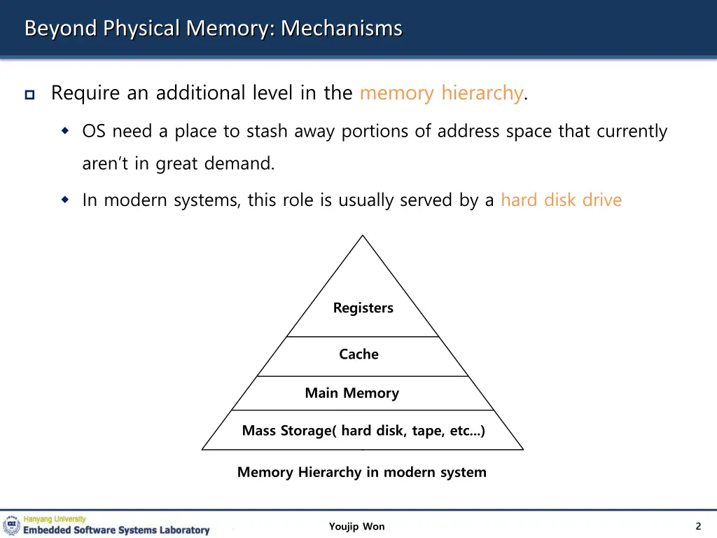 beyond physical memory mechanisms