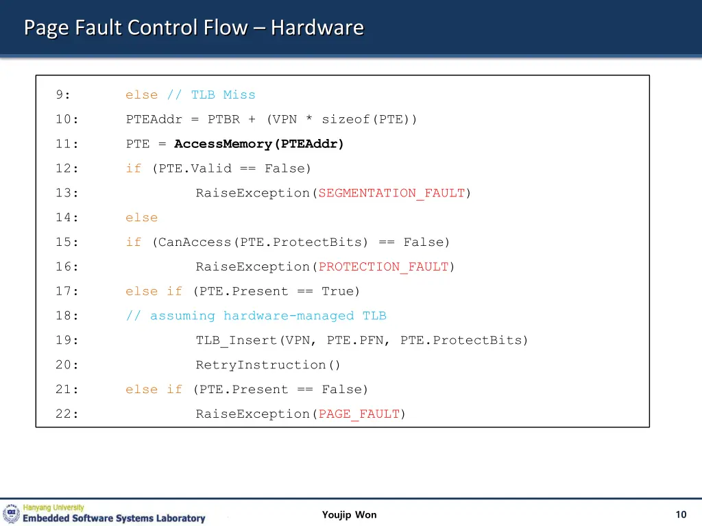 page fault control flow hardware 1