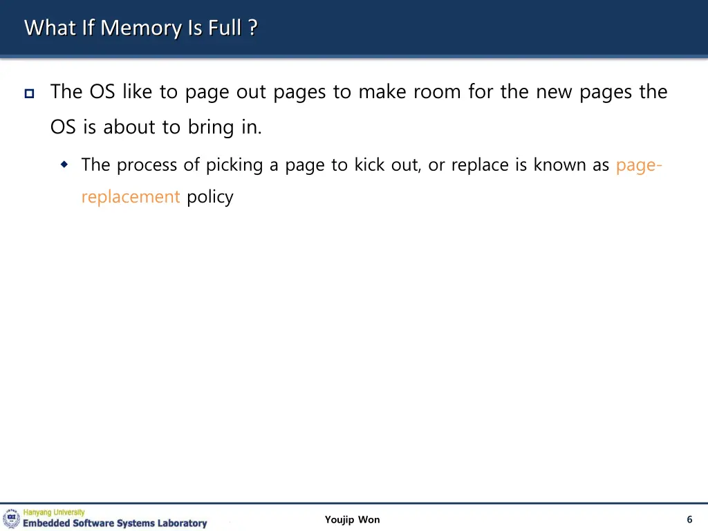 what if memory is full