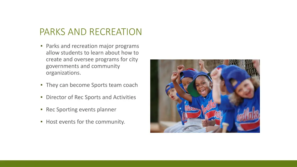 parks and recreation