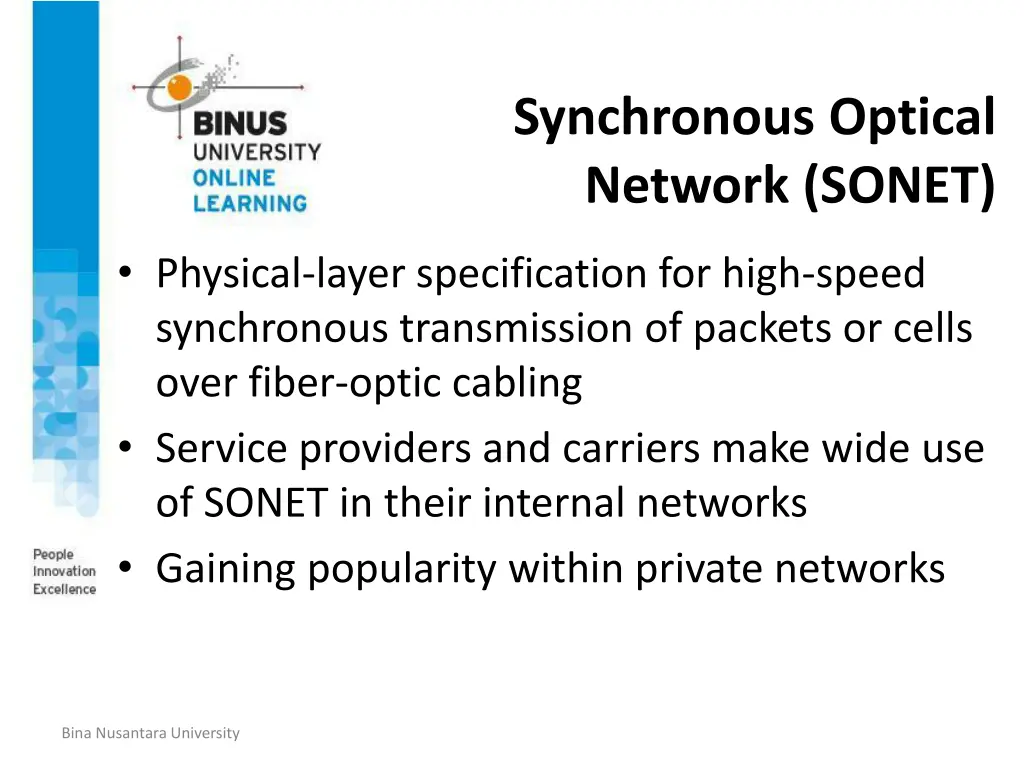 synchronous optical network sonet