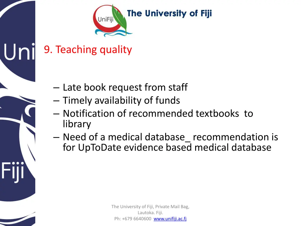 9 teaching quality