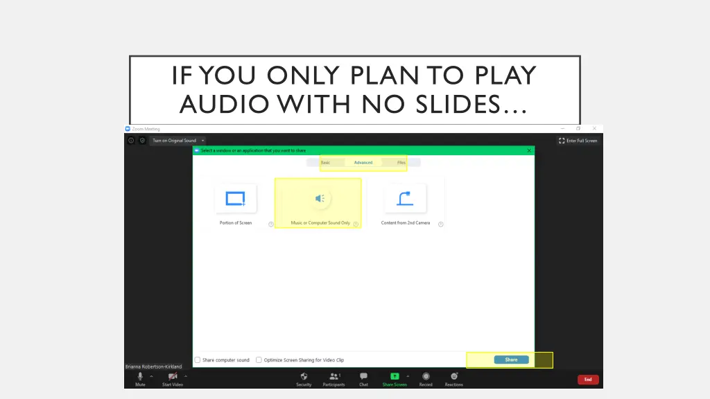 if you only plan to play audio with no slides
