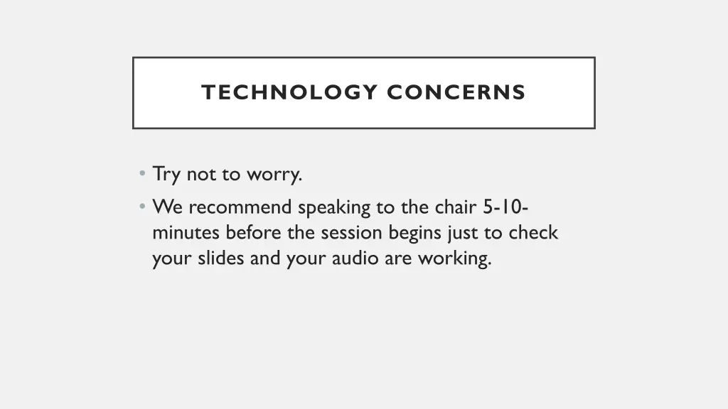technology concerns