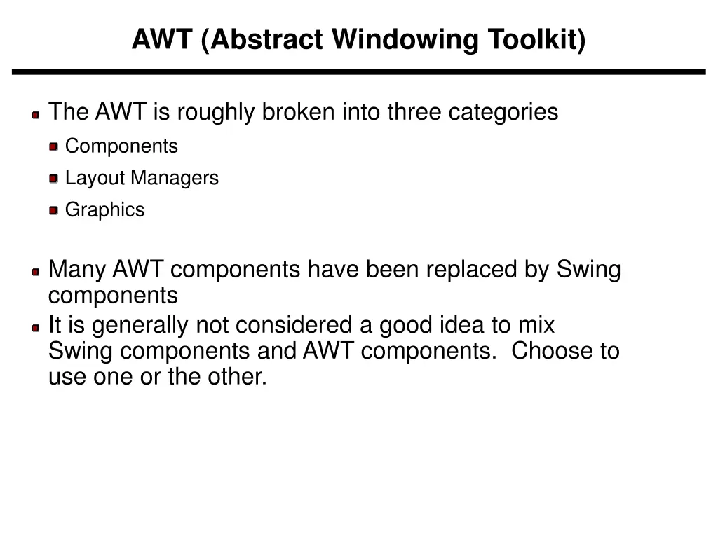 awt abstract windowing toolkit