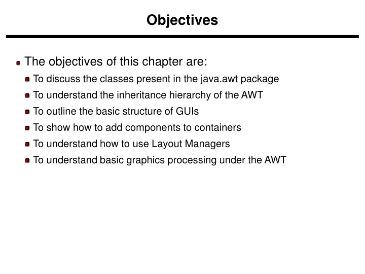 objectives
