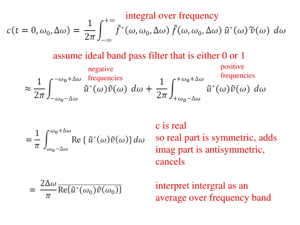 integral over frequency 3