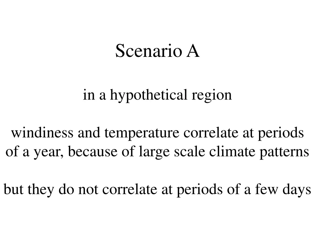 scenario a