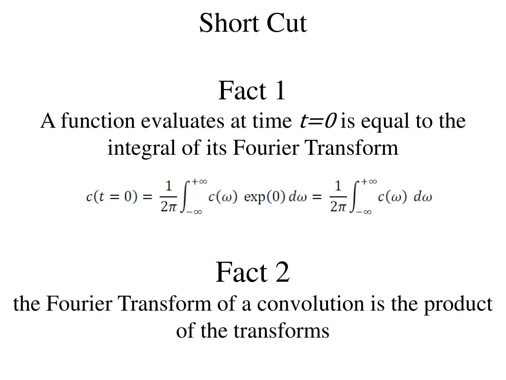 short cut