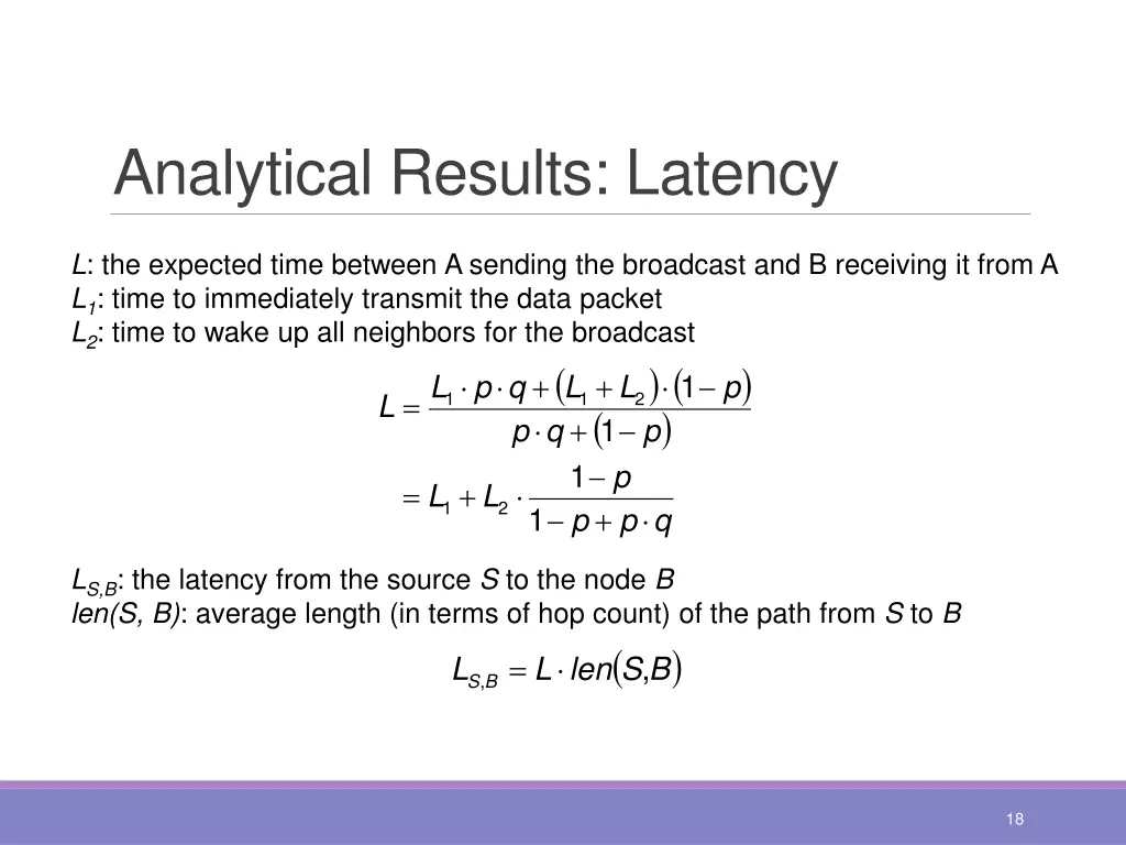 analytical results latency