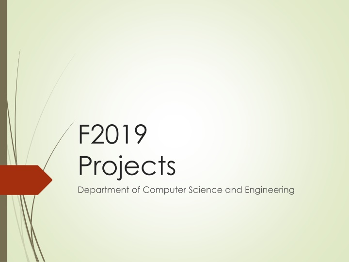 f2019 projects department of computer science