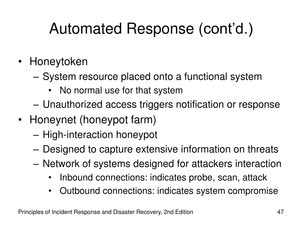 automated response cont d 1