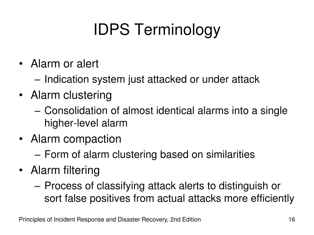 idps terminology