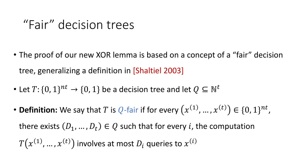 fair decision trees