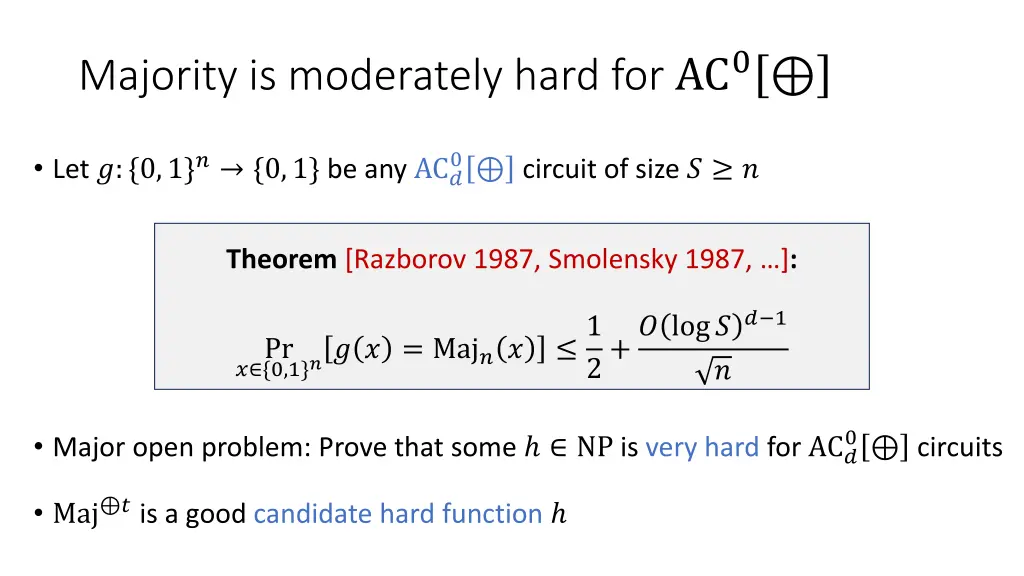 majority is moderately hard for ac 0