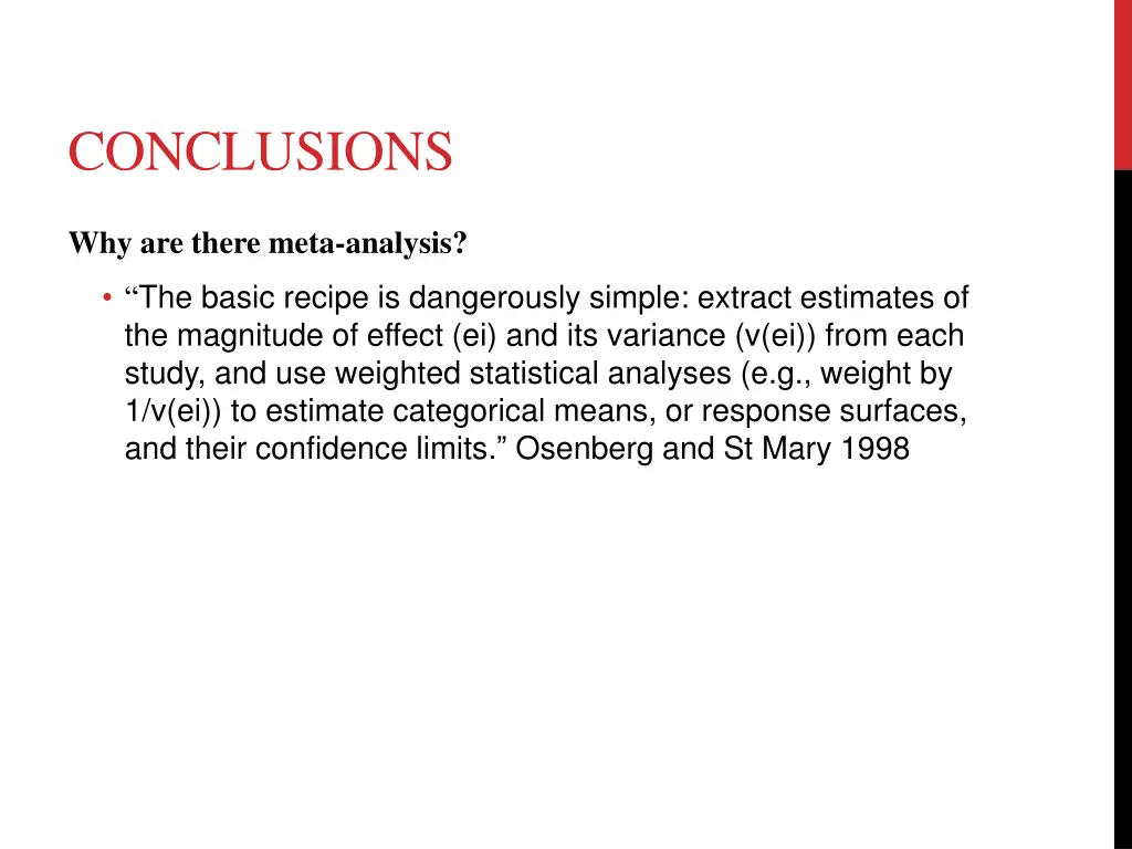 conclusions