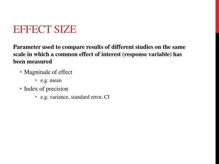 effect size