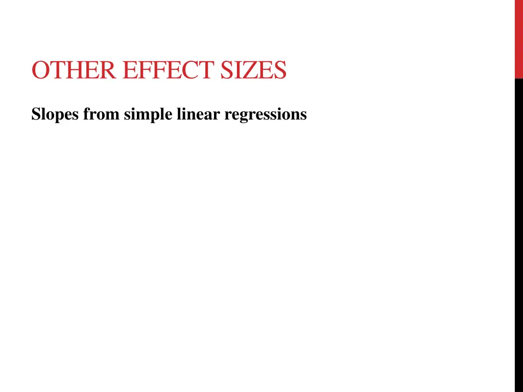 other effect sizes 1