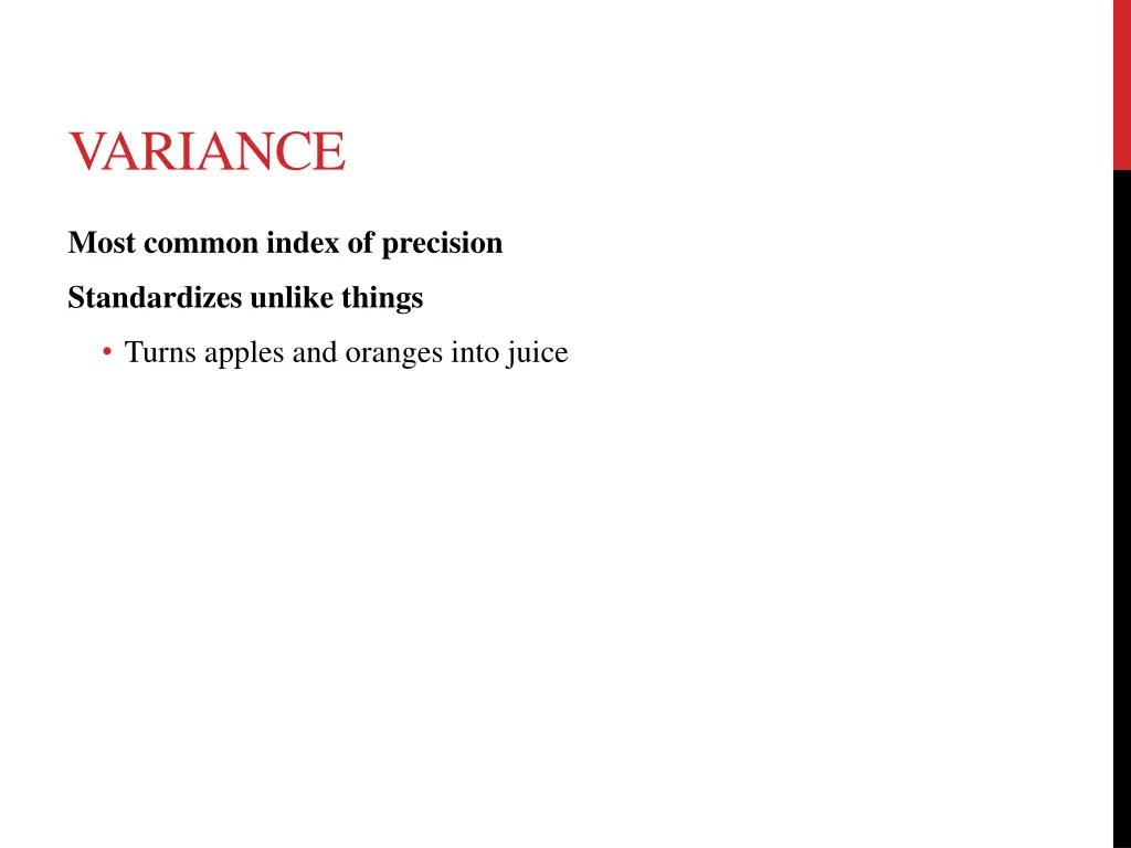 variance