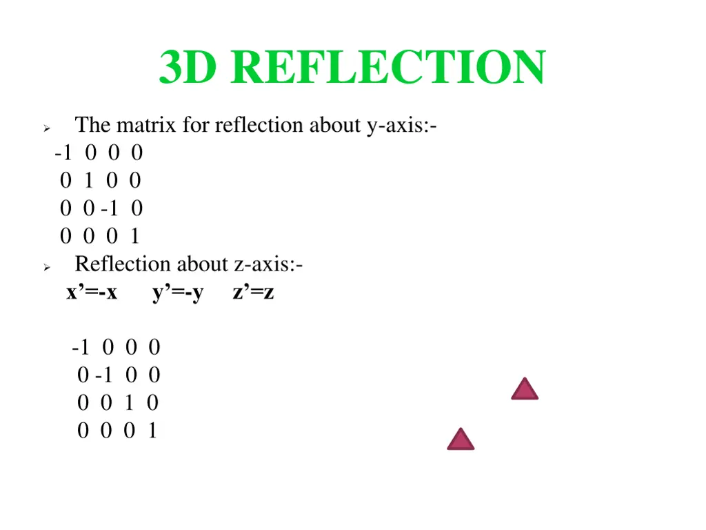 3d reflection 2