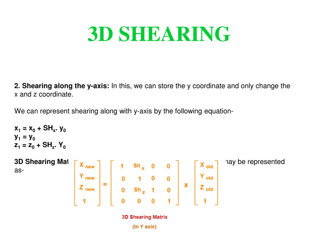 3d shearing 3