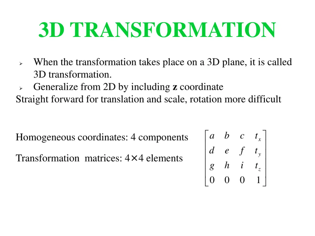 3d transformation 1