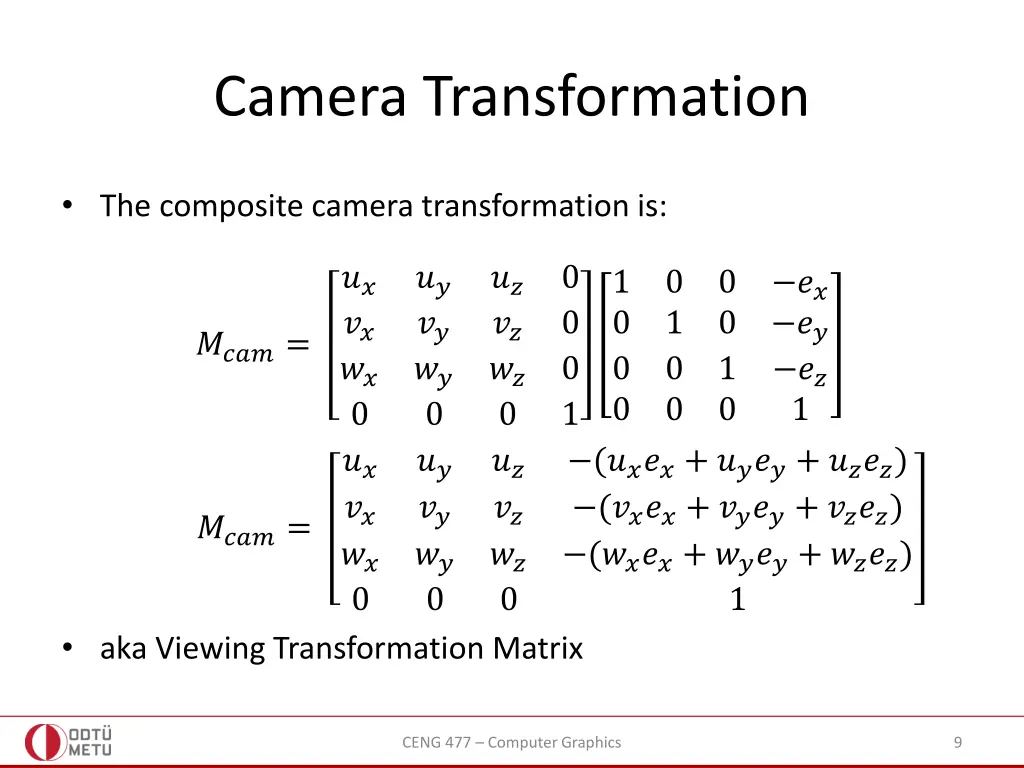 camera transformation 4