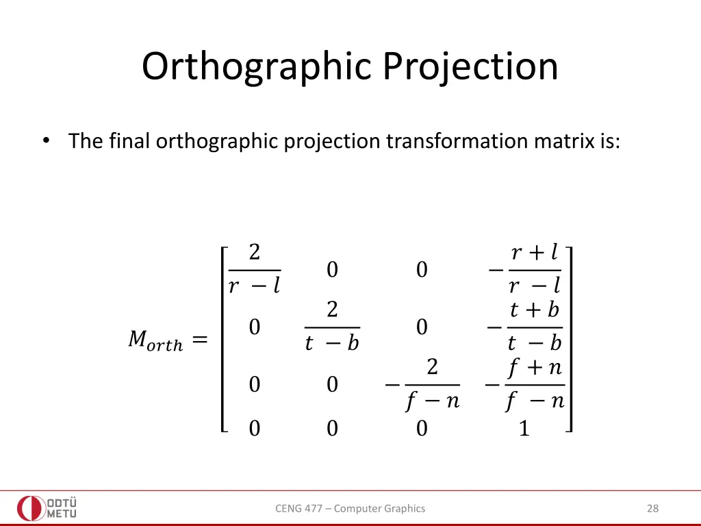 orthographic projection 2