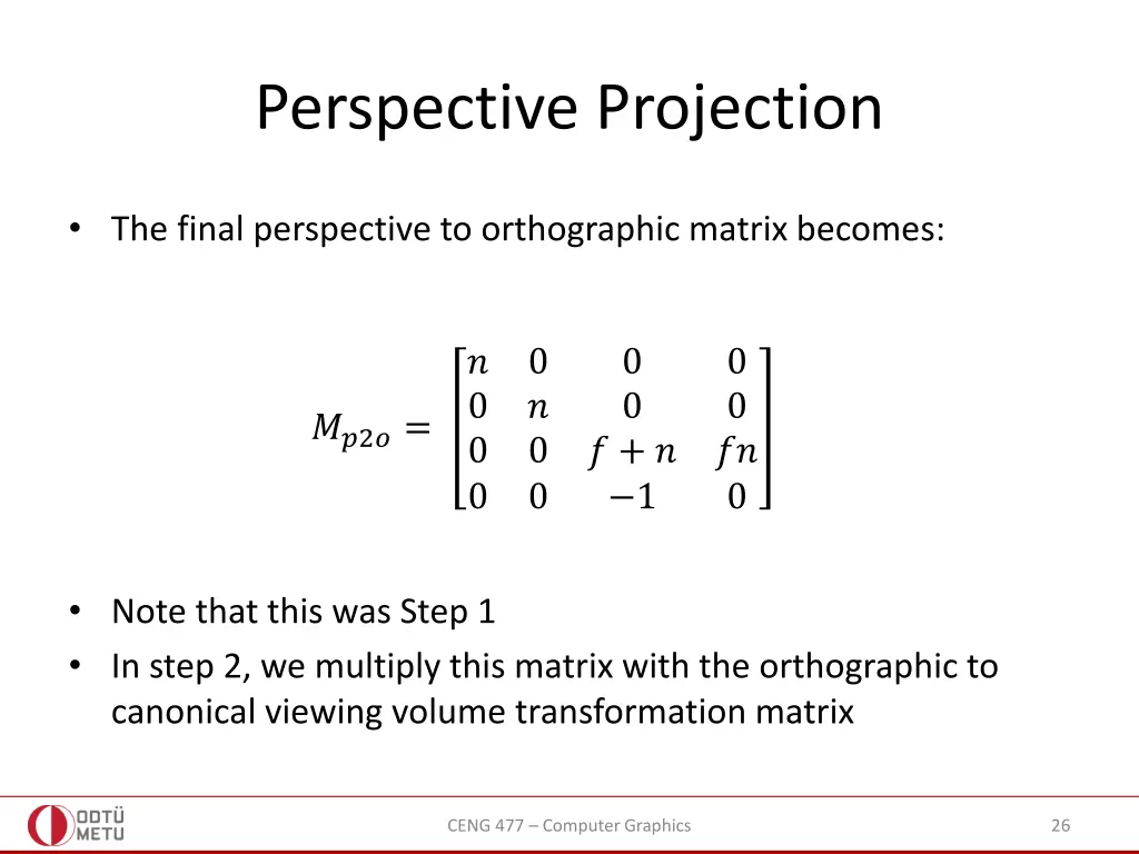 perspective projection 8