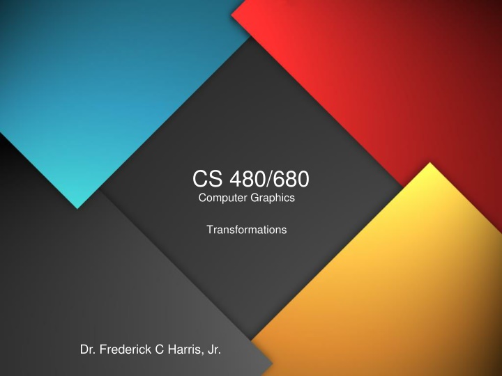 cs 480 680 computer graphics