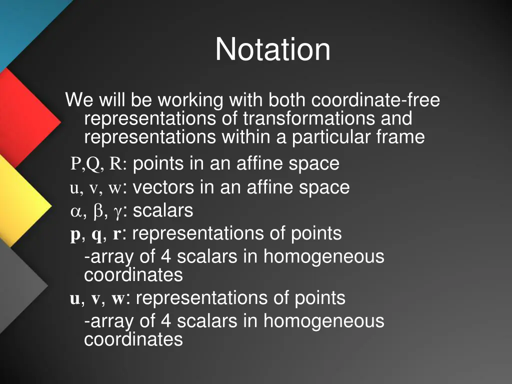 notation