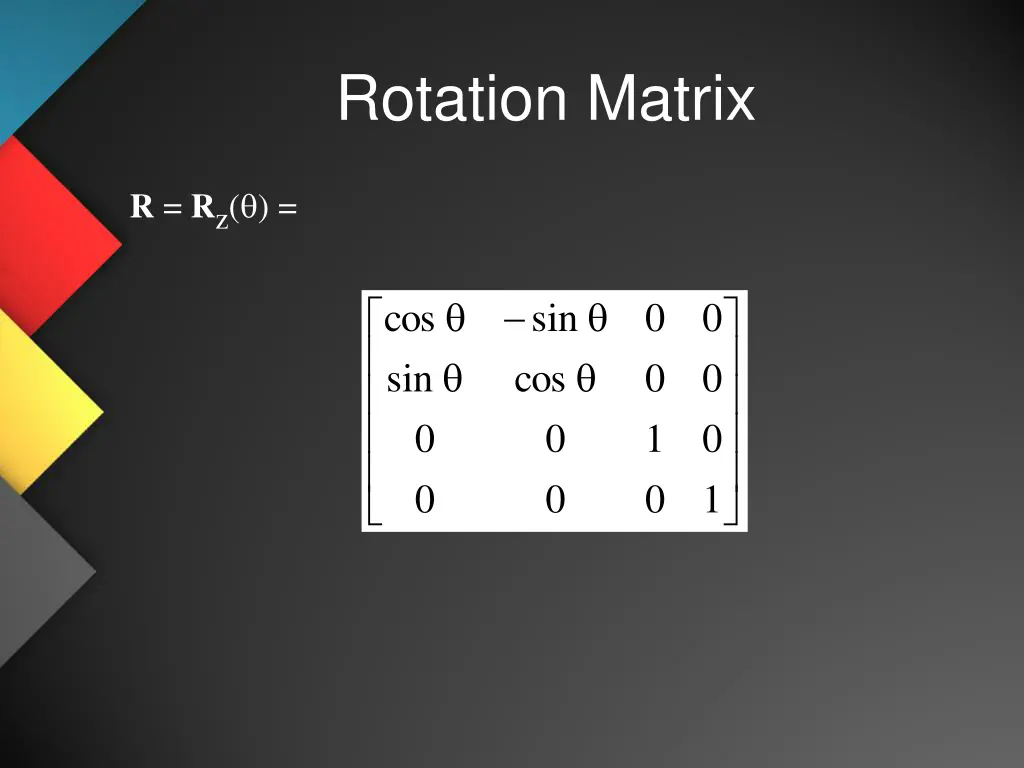 rotation matrix