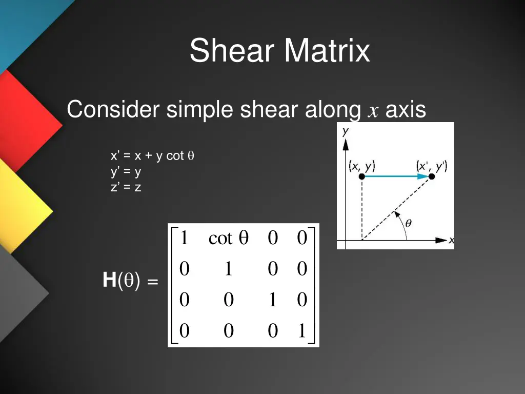 shear matrix