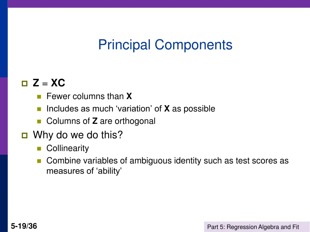 principal components
