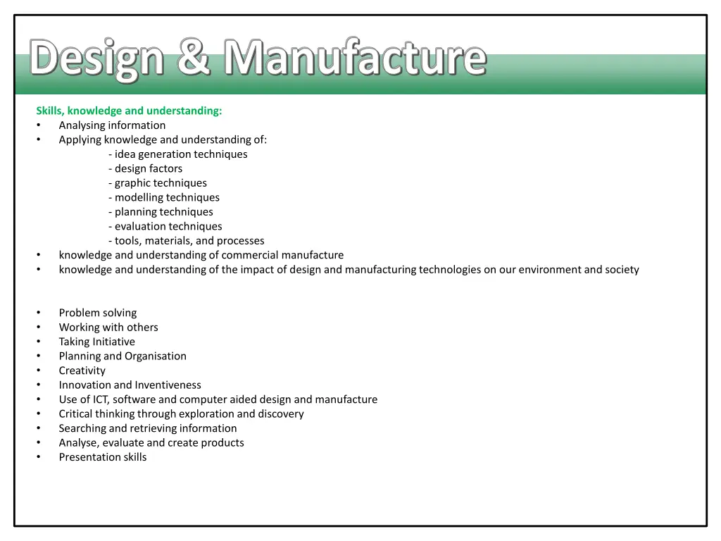 design manufacture 1