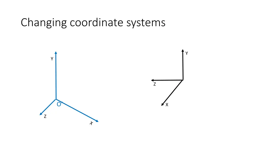 changing coordinate systems 2