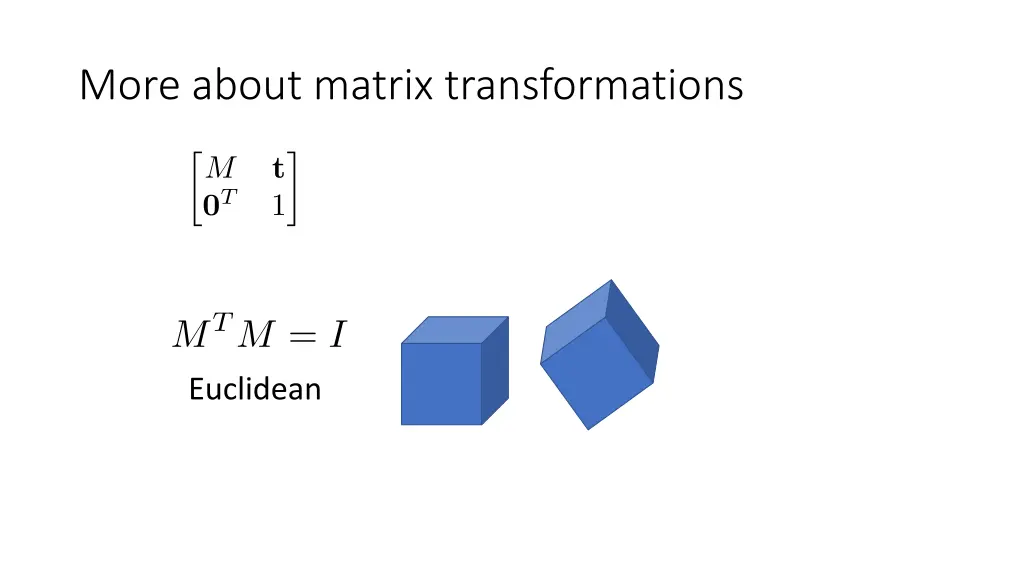 more about matrix transformations 1