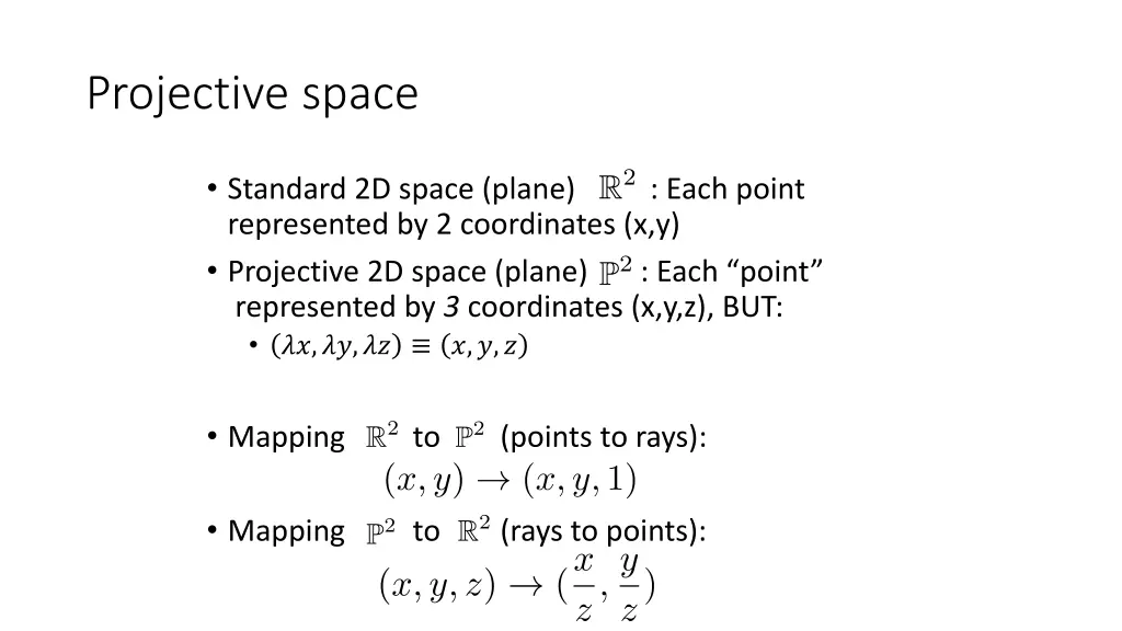 projective space