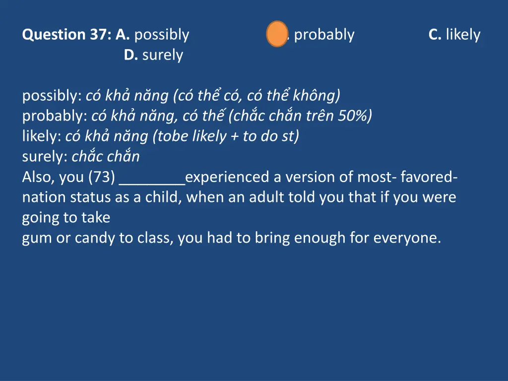question 37 a possibly