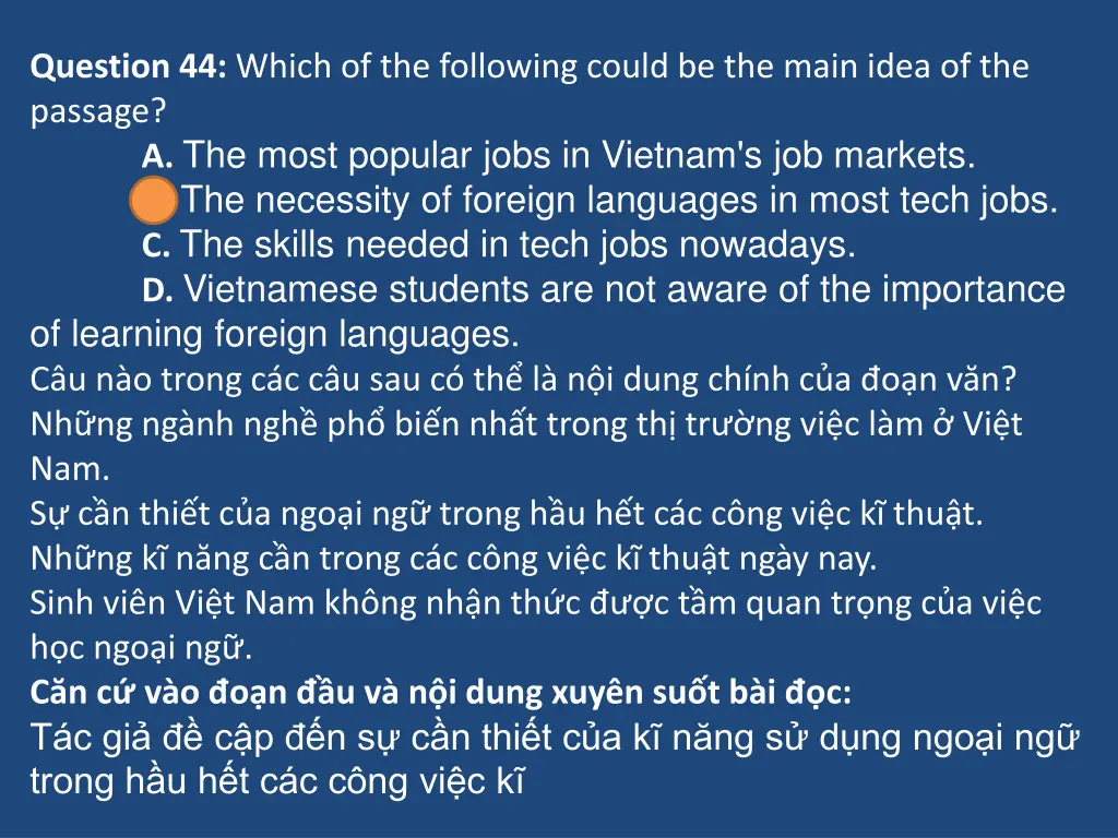 question 44 which of the following could